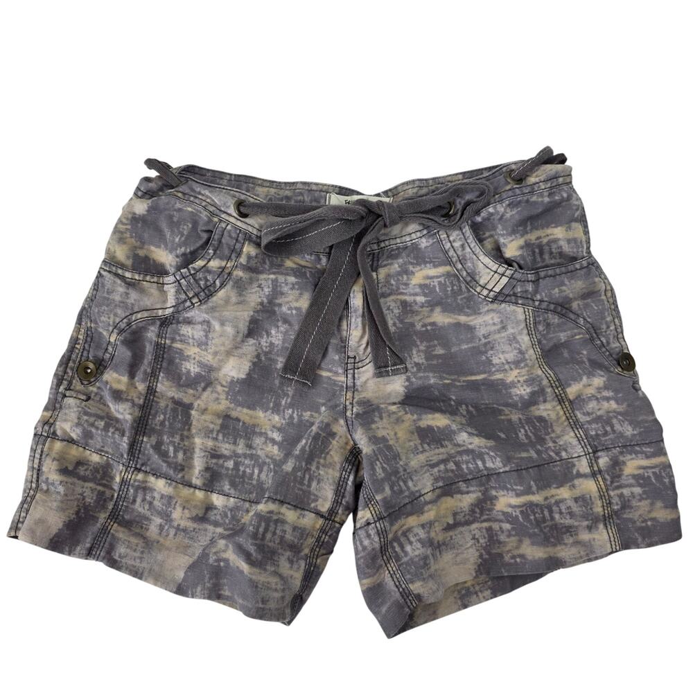 Free People Low Rise Y2K Patterned Utility Shorts Size 8 - Picture 2 of 8